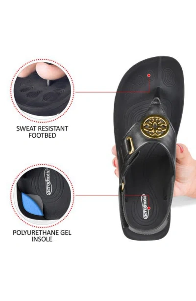 Aerothotic Cait Slingback Sandal In Black