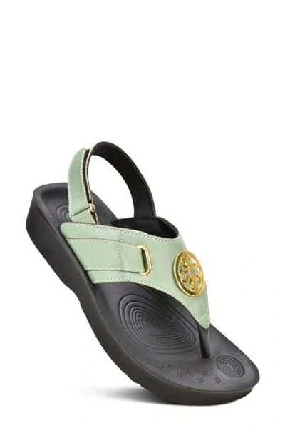 Aerothotic Cait Slingback Sandal In Green