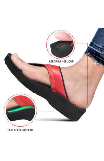 Aerothotic Ostrayas Sandal In Red