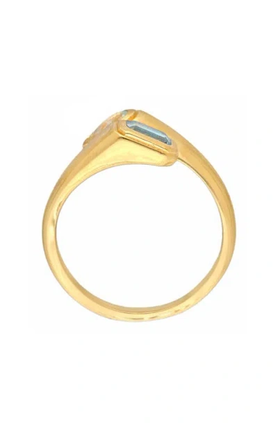 Ys Gems Blue Topaz Bypass Ring