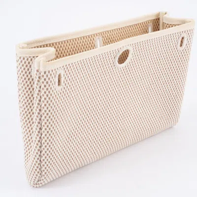 Pre-owned Hermes Beige Canvas Clutch Bag ()