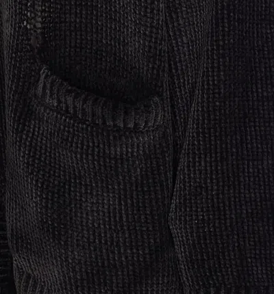 R13 Black Grunge Sweater In Black