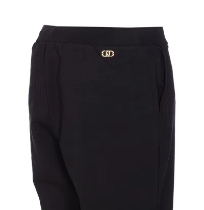 Liu •jo Drawstring-waist Trousers In Black