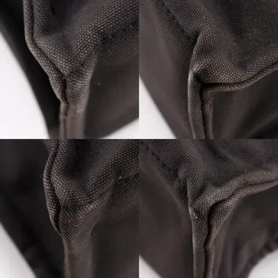 Pre-owned Hermes Black Cotton Canvas Handbag Tote Bag ()