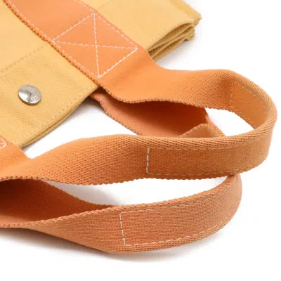 Pre-owned Hermes Bora Bora Orange Canvas Handbag Tote Bag ()