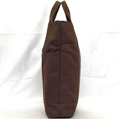 Pre-owned Hermes Brown Canvas Handbag Tote Bag ()