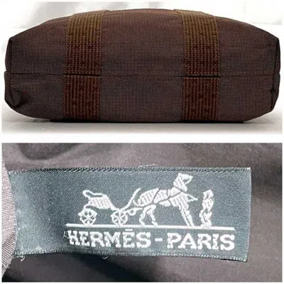 Pre-owned Hermes Brown Canvas Handbag Tote Bag ()