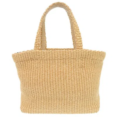 Pre-owned Jimmy Choo Beige Raffia Handbag Shoulder Bag ()