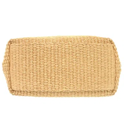 Pre-owned Jimmy Choo Beige Raffia Handbag Shoulder Bag ()