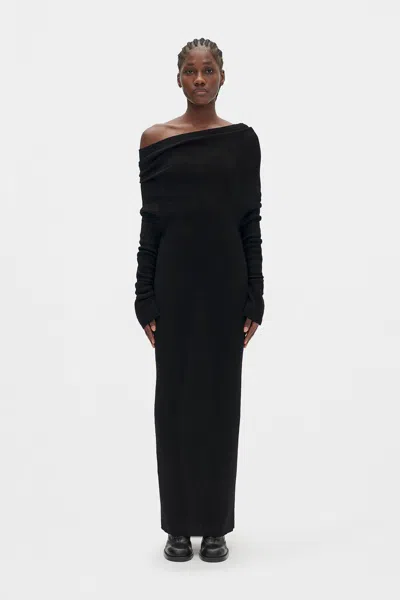Ann Demeulemeester Barbro Dropped Shoulder Midi Knitted Dress