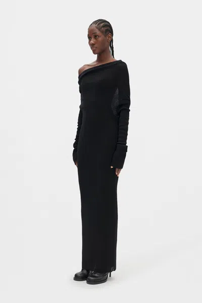 Ann Demeulemeester Barbro Dropped Shoulder Midi Knitted Dress