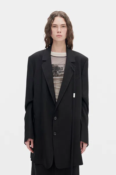 Ann Demeulemeester Agnes High Comfort Tailored Blazer In Black