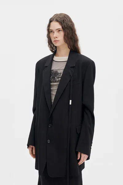 Ann Demeulemeester Agnes High Comfort Tailored Blazer In Black
