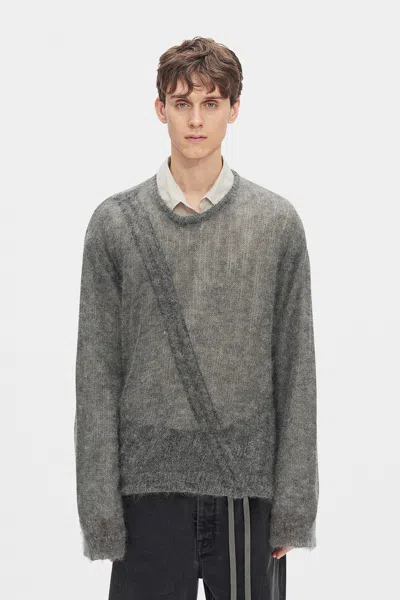 Ann Demeulemeester Palmar Drawstring Sweater In Gray