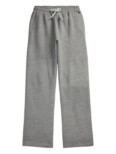 Polo Ralph Lauren Drawstring-waist Track Pants In Gray