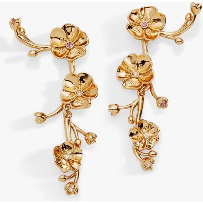 Alex And Ani New York Botanical Garden® 2-in-1 Pansy Statement Earrings