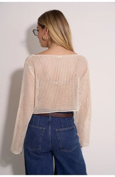 Gottex Beach Life Anna Two Crochet Long Sleeve Beach Top