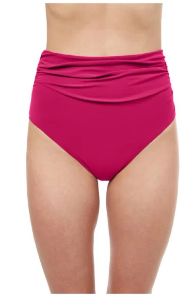 Profile By Gottex Tutti Frutti High Waist Swim Bottom With Side Shirring
