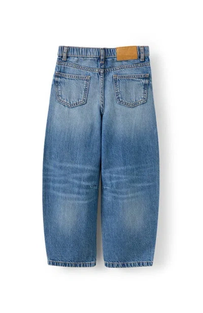 Cotton On Kids Kid's Unisex Barrel Leg Denim Jean In Blue
