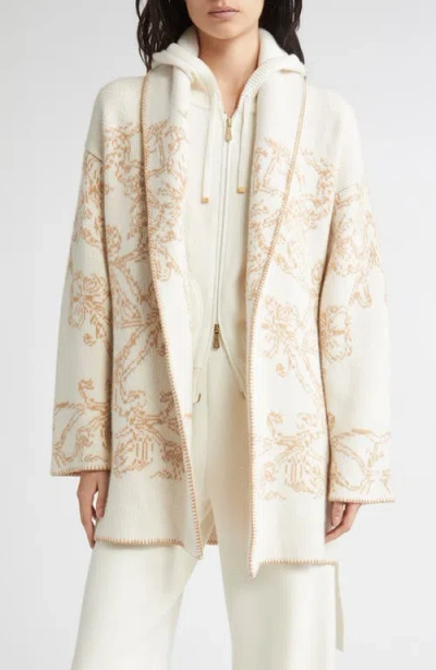 Eleventy Cashmere Jacquard Knit Sweater Jacket In Multi