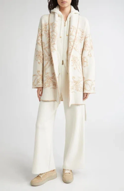 Eleventy Cashmere Jacquard Knit Sweater Jacket In Multi