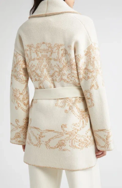 Eleventy Cashmere Jacquard Knit Sweater Jacket In Multi