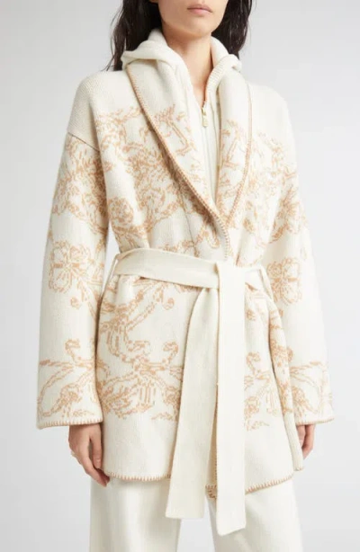 Eleventy Cashmere Jacquard Knit Sweater Jacket In Multi