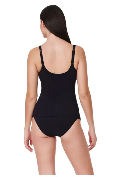 Profile By Gottex Beyond Time D-cup Tankini Top In Black
