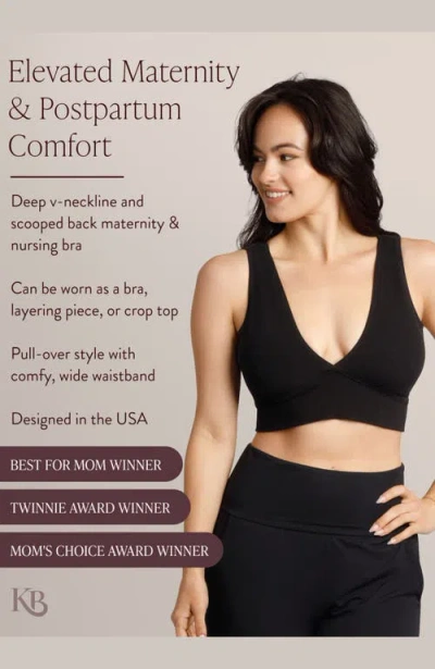 Kindred Bravely Sublime Maternity & Nursing Plunge Bra In Black