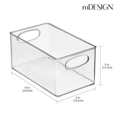 Mdesign Plastic Kitchen Organizer In Transparent