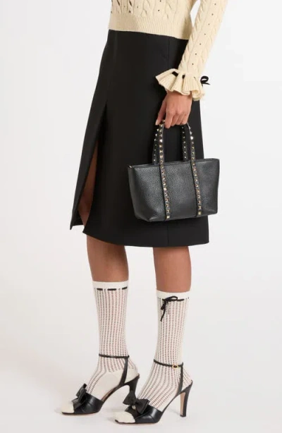 Valentino Garavani Mini Rockstud Leather Tote
