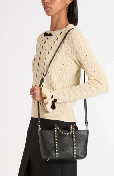 Valentino Garavani Mini Rockstud Leather Tote