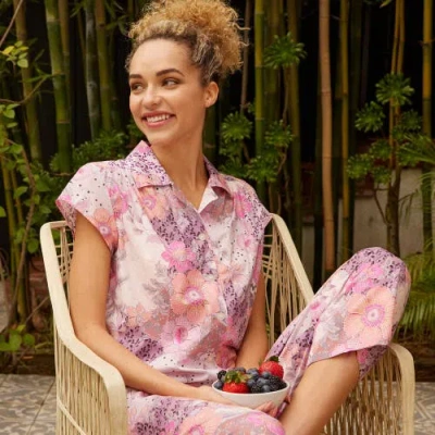 The Cat's Pajamas Luxe Pima Cropped Pajama Set
