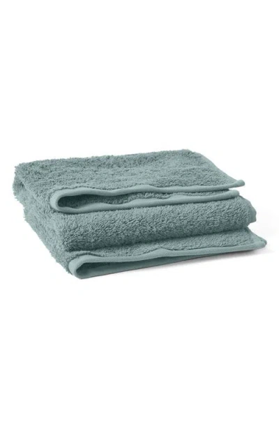 Coyuchi Cloud Loom™ Organic Cotton Bath Towel In Green