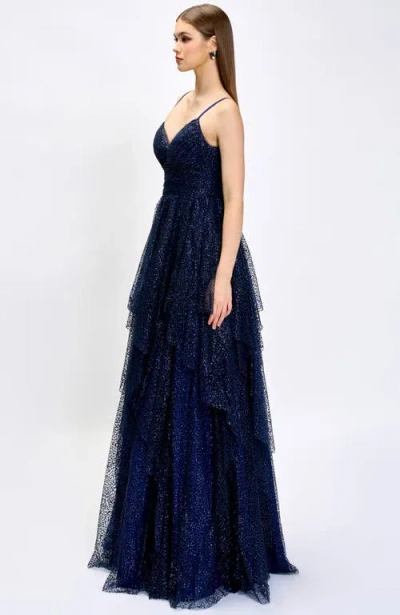 Bariano Brylee Glitter Ball Gown