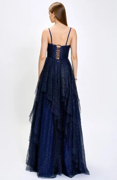 Bariano Brylee Glitter Ball Gown