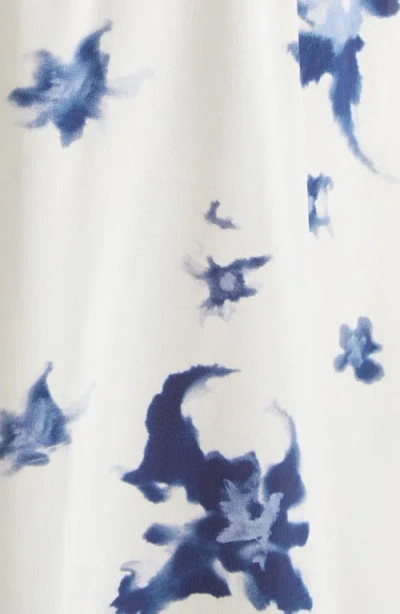 Altuzarra Penny Floral Print Silk High-low Maxi Dress In White