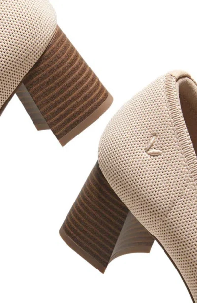 Vivaia Almond Toe Block Heel