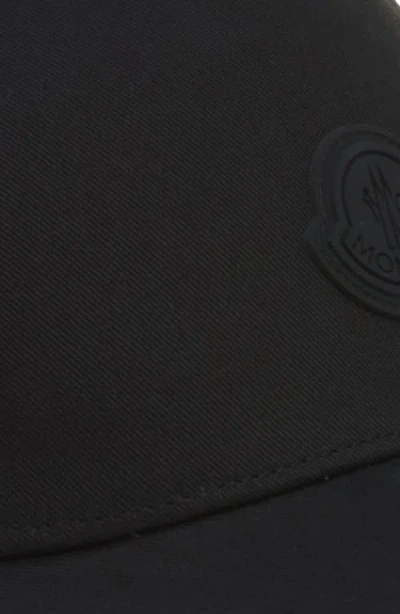 Moncler Logo Cotton Baseball Cap