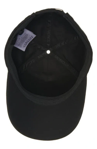 Moncler Logo Cotton Baseball Cap