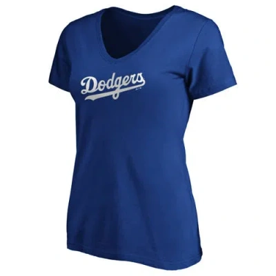 Majestic Corey Seager Royal Los Angeles Dodgers Official Player Name & Number V-neck T-shirt