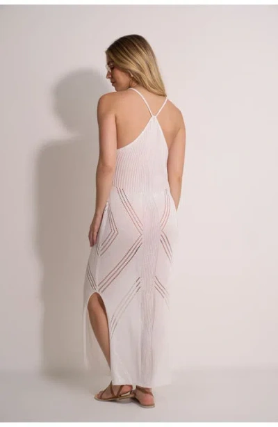 Gottex Beach Life Geometric Crochet Maxi Dress Cover-up