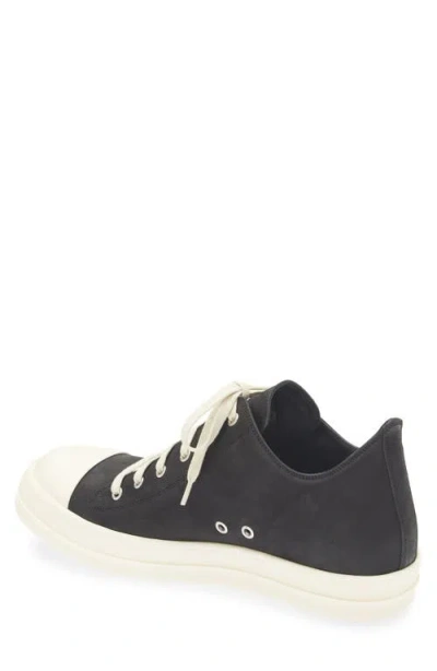 Rick Owens Men Low Sneaks In Grain Calf Leather