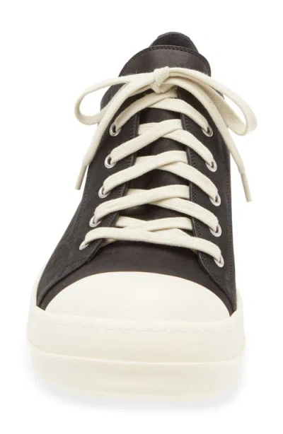 Rick Owens Men Low Sneaks In Grain Calf Leather