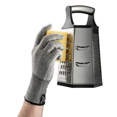 Cuisine::pro Id3 Woven Fabric Hppe 9.06" Cut Resistant Glove In Black