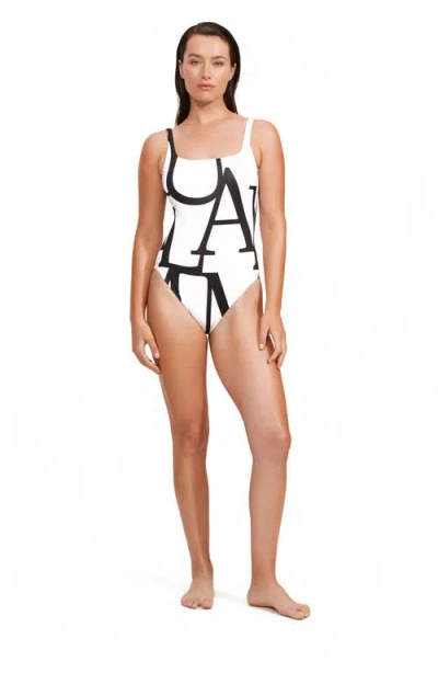 Luma Gottex Signature Square Neck Tank One Piece