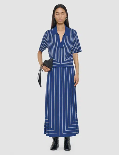 Joseph Geometric Jacquard Silk Blend Top