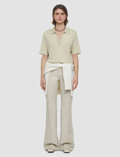 Joseph Geometric Jacquard Silk Blend Top