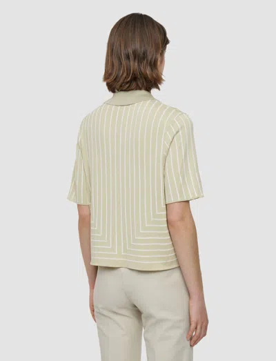 Joseph Geometric Jacquard Silk Blend Top