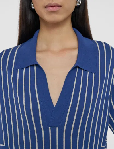 Joseph Geometric Jacquard Silk Blend Top